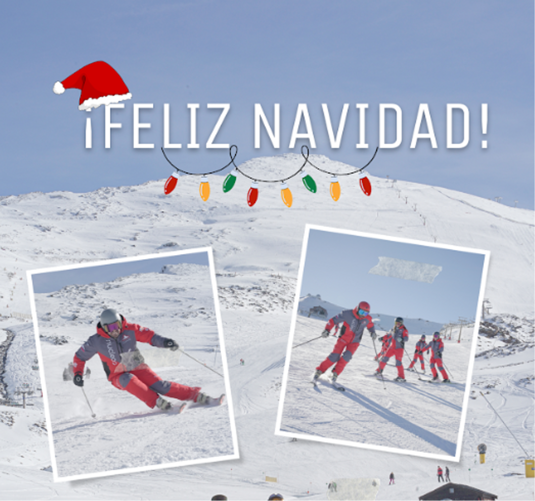 Grupal Navidad Niños Esquí